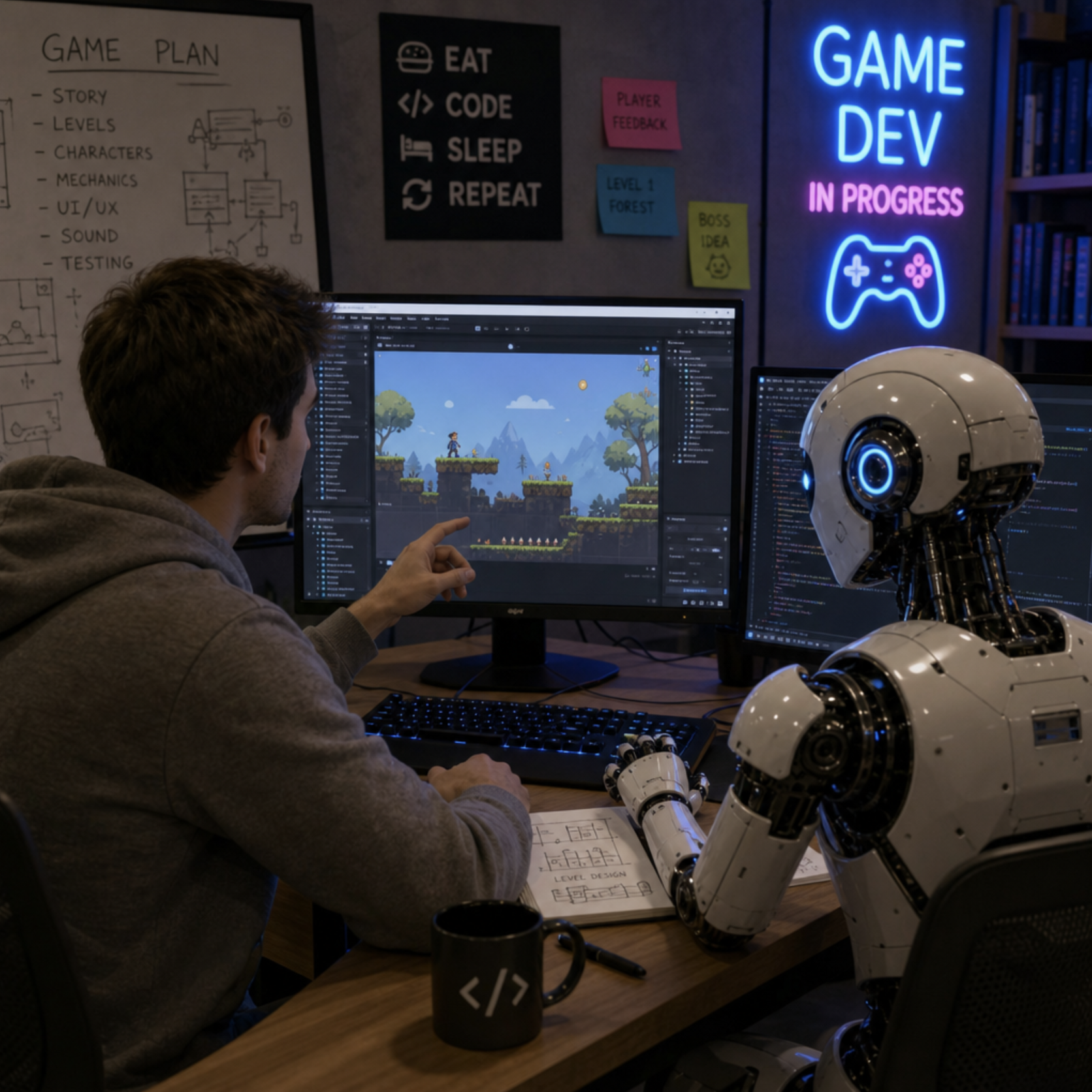 How to Make a Game with AI: Easy Steps for Beginners